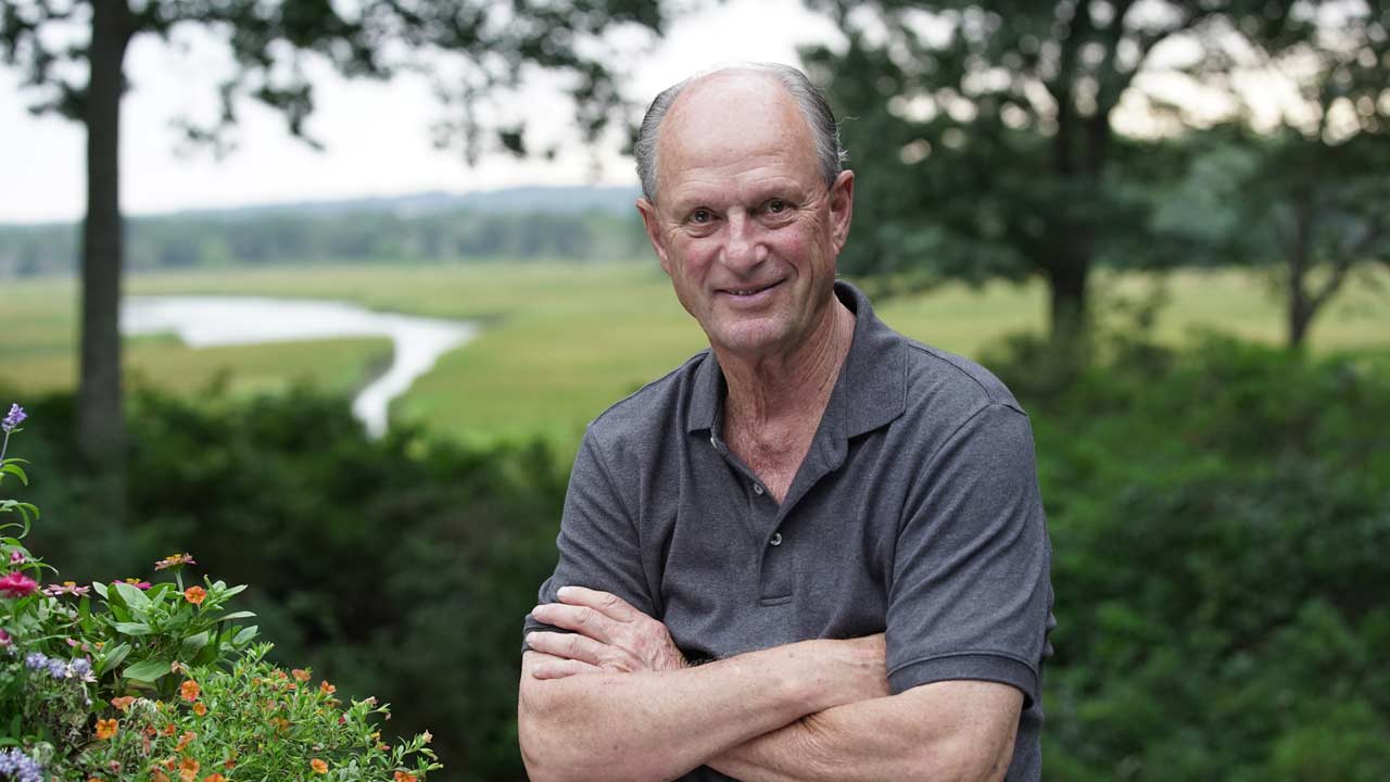 Dr. Robert Ballard, the man who discovered the Titanic, at his home in Connecticut. (National Geographic / James "Jim" Ball)