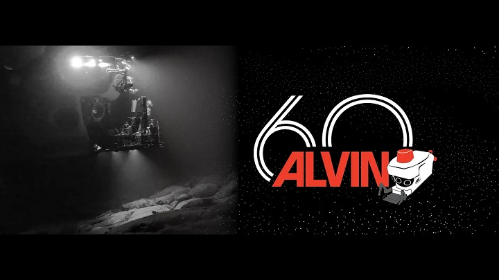 thumbnail from WHOI YouTube video of DeSSC wishing Alvin a happy 60th birthday