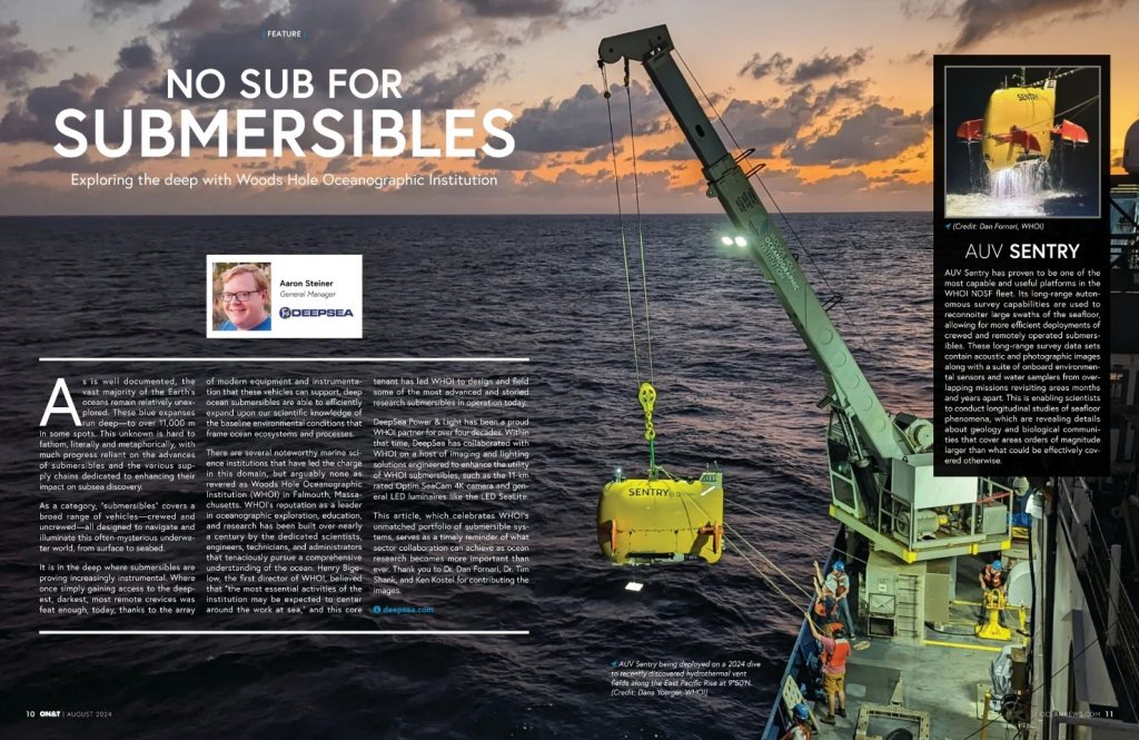 No Sub for Submersibles, Ocean News & Technology, August 2024