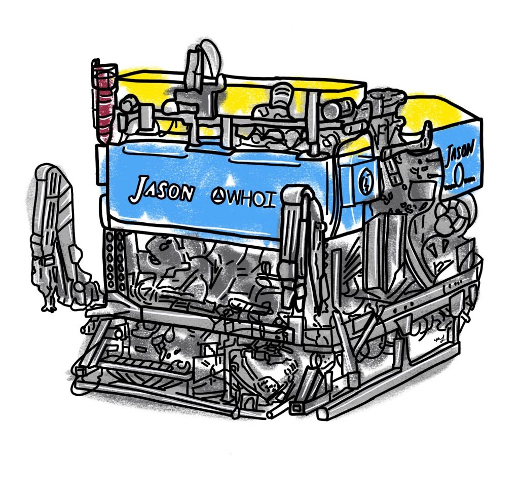 Drawing of ROV Jason from the trench blog