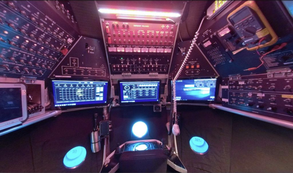 Inside Alvin sphere